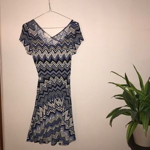 Blue & white skater dress!